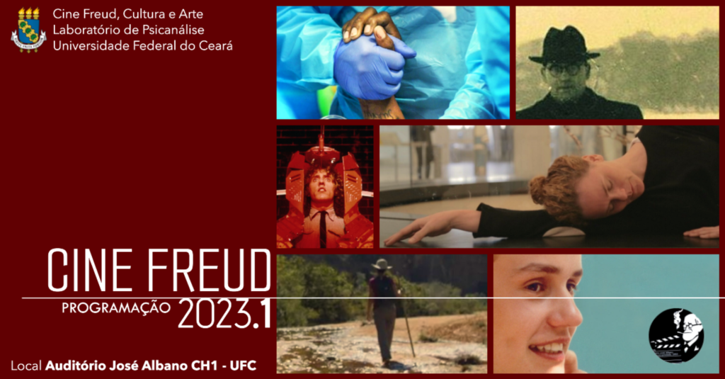 Imagem ilustrativa da divulgação da Programação 2023.1 do Cine Freud.