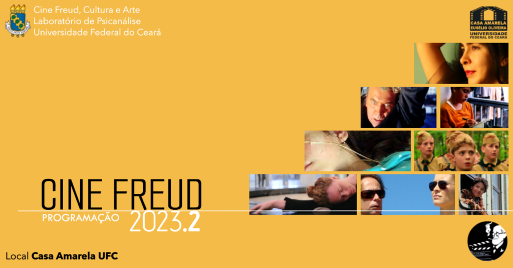 Imagem ilustrativa da divulgação da Programação 2023.2 do Cine Freud.